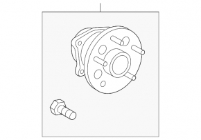 Rear left hub Toyota Sienna 04-10