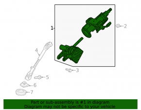 Steering column with ESD Chevrolet Bolt EUV 22-23