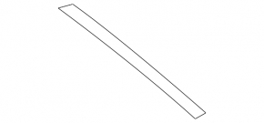 Molding rear left door upper rear Toyota Avalon 13-18 black