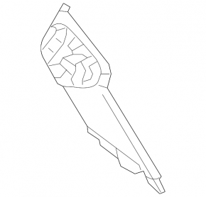 Rear pillar trim behind the window left Nissan Pathfinder 13-20 black