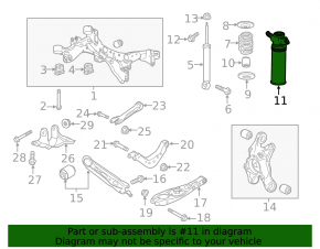 Shock absorber support rear right GMC Terrain 18-