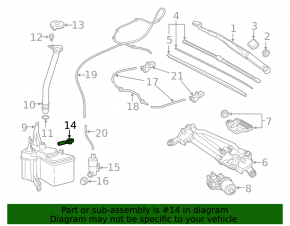 Toyota C-HR 18-23 Washer Fluid Level Sensor