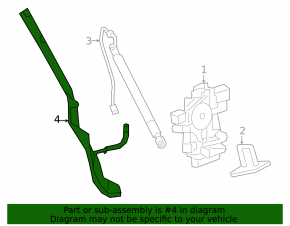 Left tailgate tilt sensor Nissan Murano 25-26