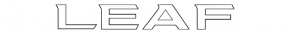Nissan Leaf 11-17 tailgate LEAF emblem