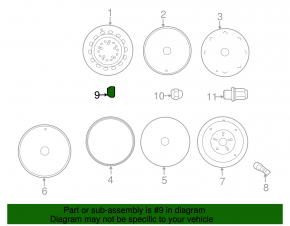 Wheel nut d21 M12x1.5 Toyota Corolla e12 02-06 type 1