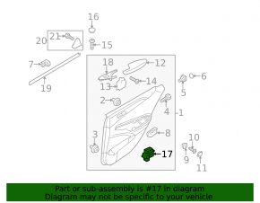 Rear left seat heating button Hyundai Sonata 11-15 gray