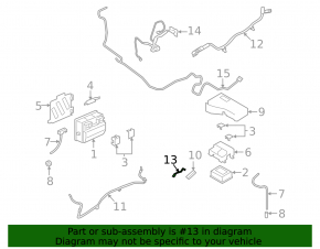 Negative battery terminal for Porsche Cayenne 19-23