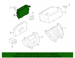 Monitor, display Ford Transit Connect MK2 14-16