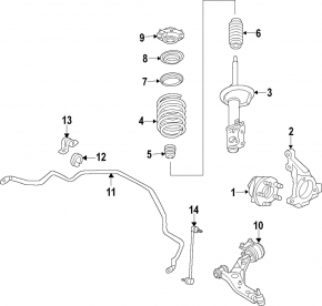 Front stabilizer Ford Fusion mk5 17-20 24mm