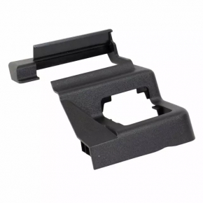 Front left passenger seat runner plug for Ford Explorer 20-23, black, with trim