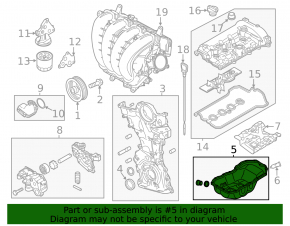 Oil pan Mazda 3 12-13