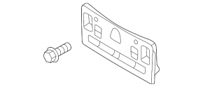 Mazda CX-50 Front Bumper License Plate 23-26