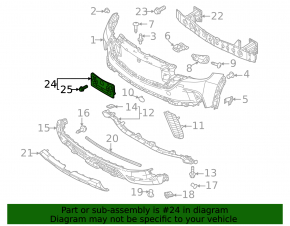Mazda CX-50 Front Bumper License Plate 23-25