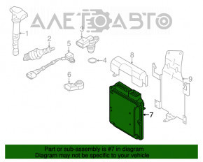 ECU engine computer unit Porsche Cayenne 958 11-17 3.6