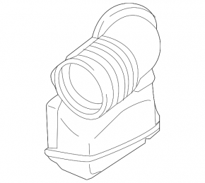 Air duct from filter BMW X3 F25 11-17 2.0T corrugation