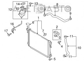 Cooling expansion tank Kia Sorento 16-20