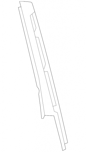 Side door trim rear right VW Taos 22-25 black