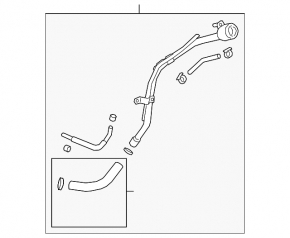 Fuel filler neck Hyundai Santa FE 19-20