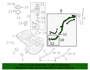 Fuel filler neck Hyundai Santa FE 19-20