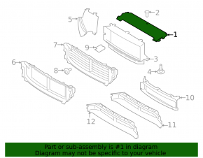 Central underhood trim Volvo XC90 16-23