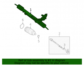 BMW X5 E70 07-13 Power Steering Rack without Active Steering