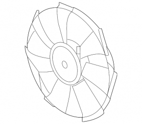 Right cooling fan impeller for Honda Insight 19-22 1.5T