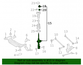 Shock absorber rear right Toyota Camry v40 LE