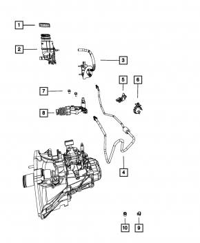 Fiat 500 12-17 Clutch Slave Cylinder