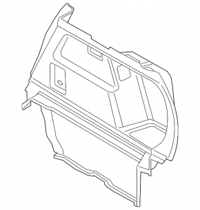 BMW X2 F39 18-23 right arch trim, black