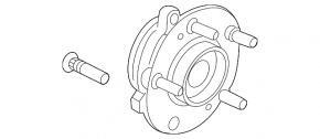 Front left hub Hyundai Elantra AD 17-20