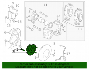 Front left hub Hyundai Elantra AD 17-20
