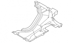 Underbody protection rear left BMW 7 G11 G12 16-22