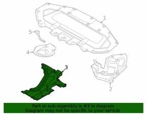 Underbody protection rear left BMW 7 G11 G12 16-22