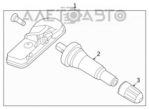 Wheel Pressure Sensor Hyundai Sonata 20-
