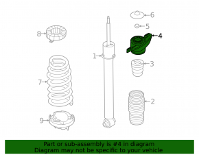 Rear left shock absorber support Kia EV6 22-24