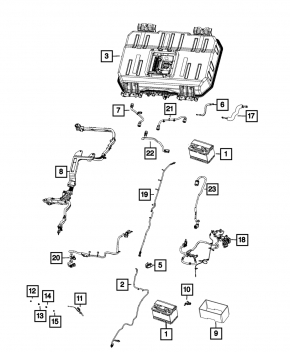 Chrysler Pacifica 17 negative terminal with sensor
