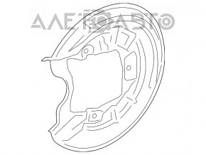 Brake Disc Cover Rear Right VW Passat 20-22