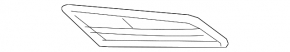 Front bumper grille side right VW Jetta 15-18 USA without fog lights SIGNEDA
