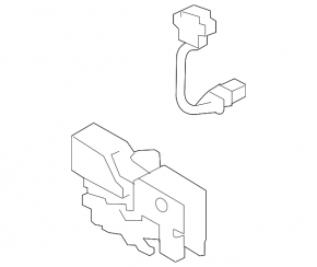 VW Golf 15- Hood Lock