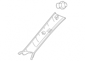 Front pillar trim left Lexus IS250 IS350 06-09 beige