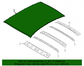 Metal roof for Kia K5 2021-2026 without sunroof
