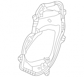 Door panel inner front right Toyota Sienna 21-25