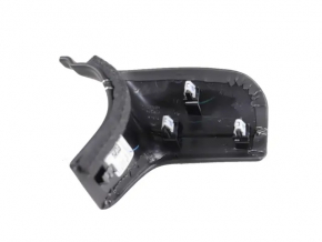 Jeep Grand Cherokee WL 21-25 leather upper center dashboard trim panel, black, white stitching, scratches