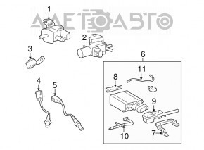 Carbon canister absorber assembly for Toyota Sequoia 2008-2015