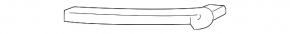Front bumper bracket right Kia Forte 4d 17-18 rest USA