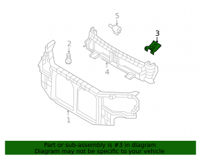 Radiator cooling bracket upper left Hyundai Sonata 11-15 metal