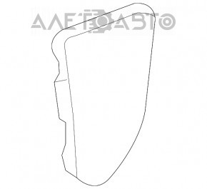 Side Mirror Cap Front Right Lexus RX350 RX450h 10-15