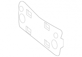 Front Bumper Number Plate Holder Mercedes GLC 300/350e 16-19