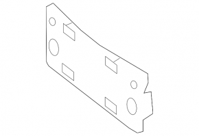 Front Bumper Number Plate Holder Mercedes GLC 300/350e 16-19