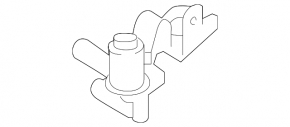 Ford Fusion mk5 17-20 plug-in cooling system valve with bracket